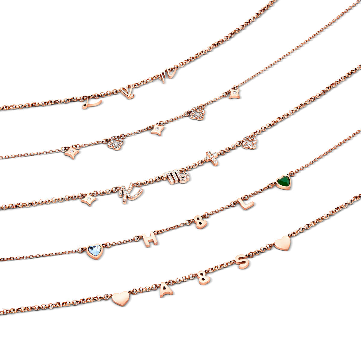 Made Mine Charm Necklace (Rose Gold)