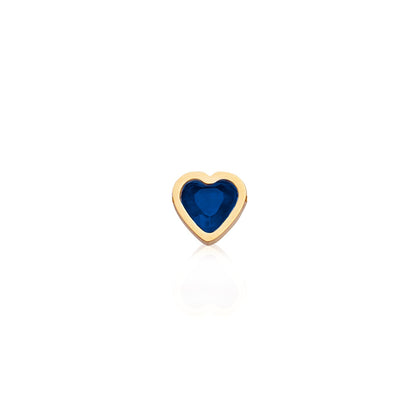 Made Mine Mini Heart Birthstone Bracelet (Gold)