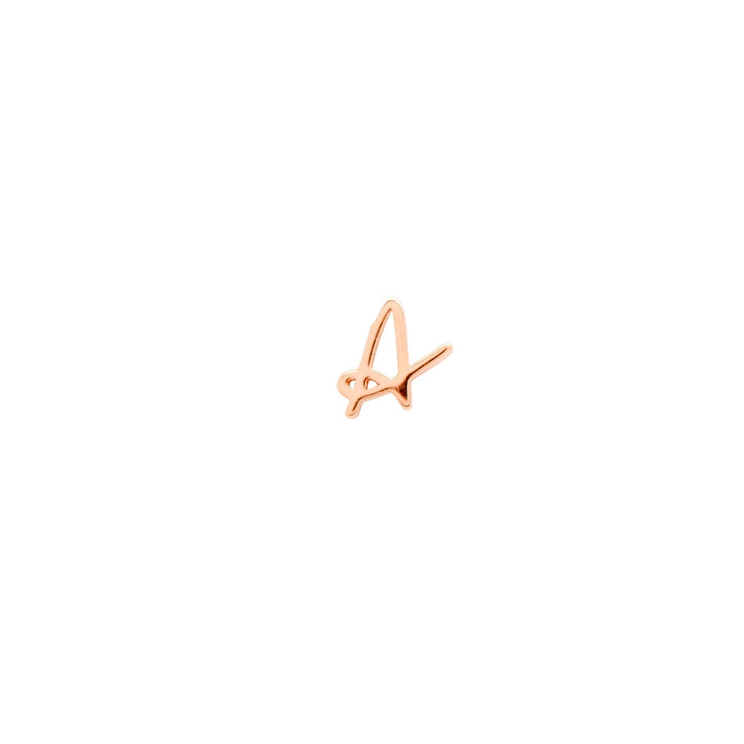 Made Mine Charms - Script Initial Charms (Rose Gold)
