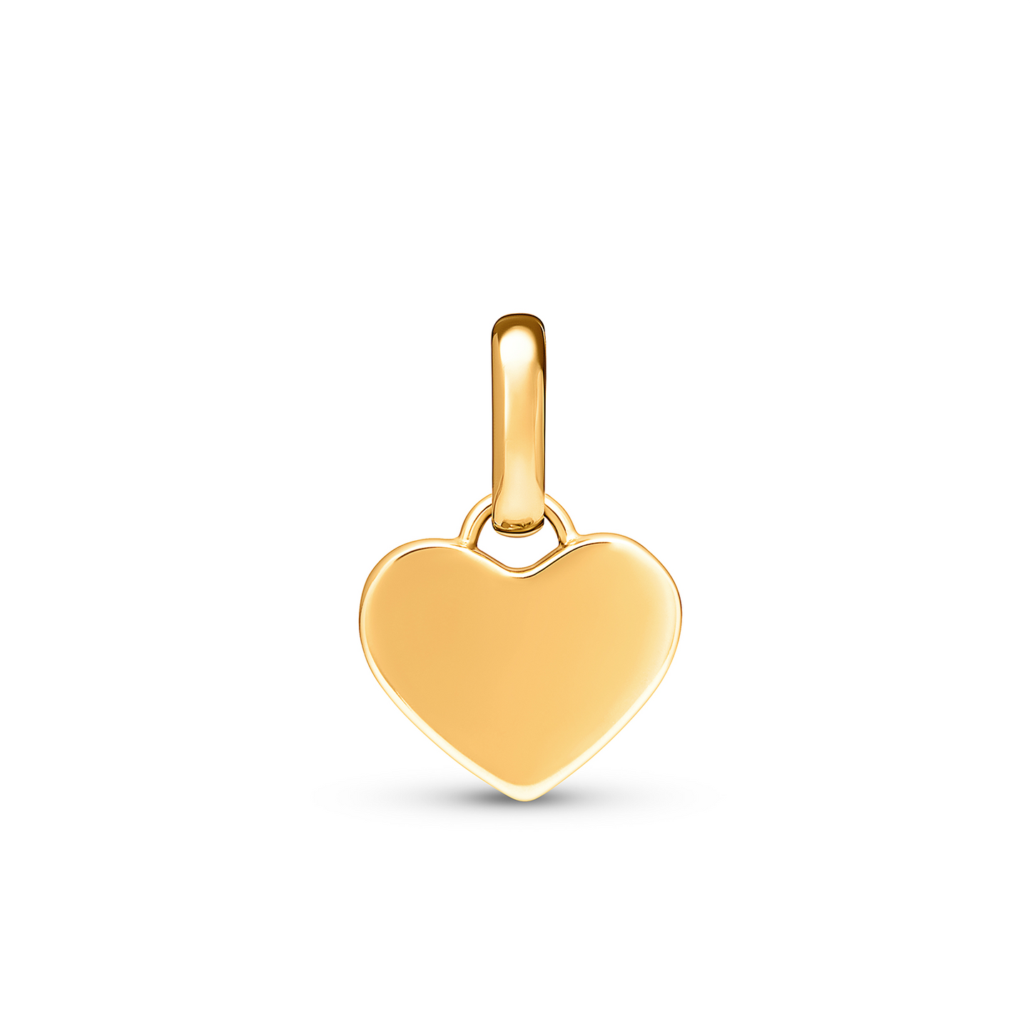 Green Quartz Heart Pendant (Gold)