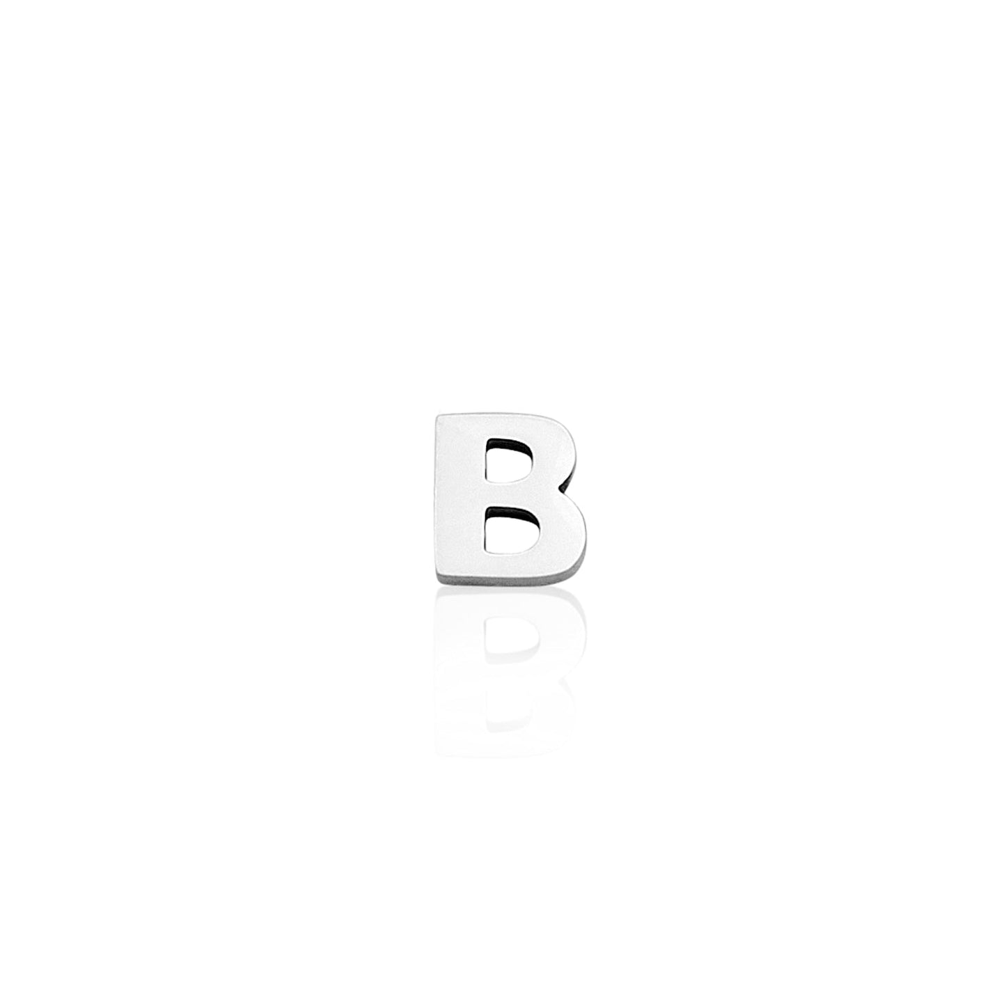 Made Mine Mini Letter Sphere Chain Necklace (Silver)