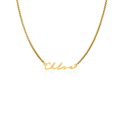 Signature Name Necklace (Gold)