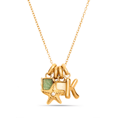 Molten Starfish Pendant (Gold)