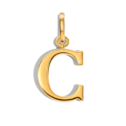 Mini Initial Accessories Charm (Gold)