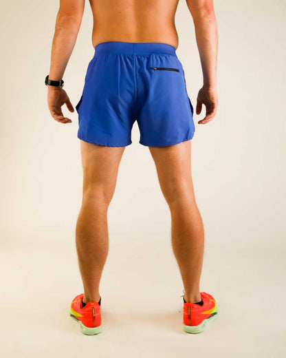 Men's Royal Blue 4" Half Split Shorts