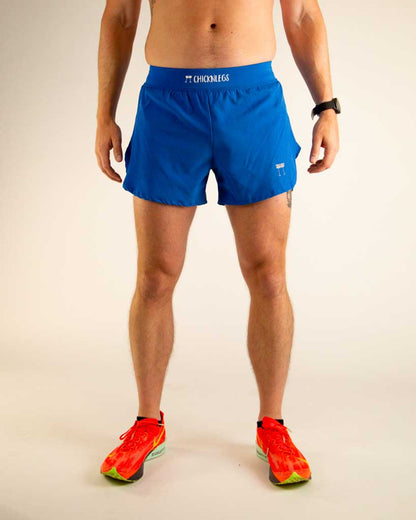 Men's Royal Blue 4" Half Split Shorts