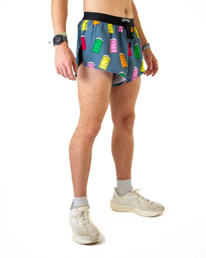 Men's Porta Potty 2" DS Split Shorts