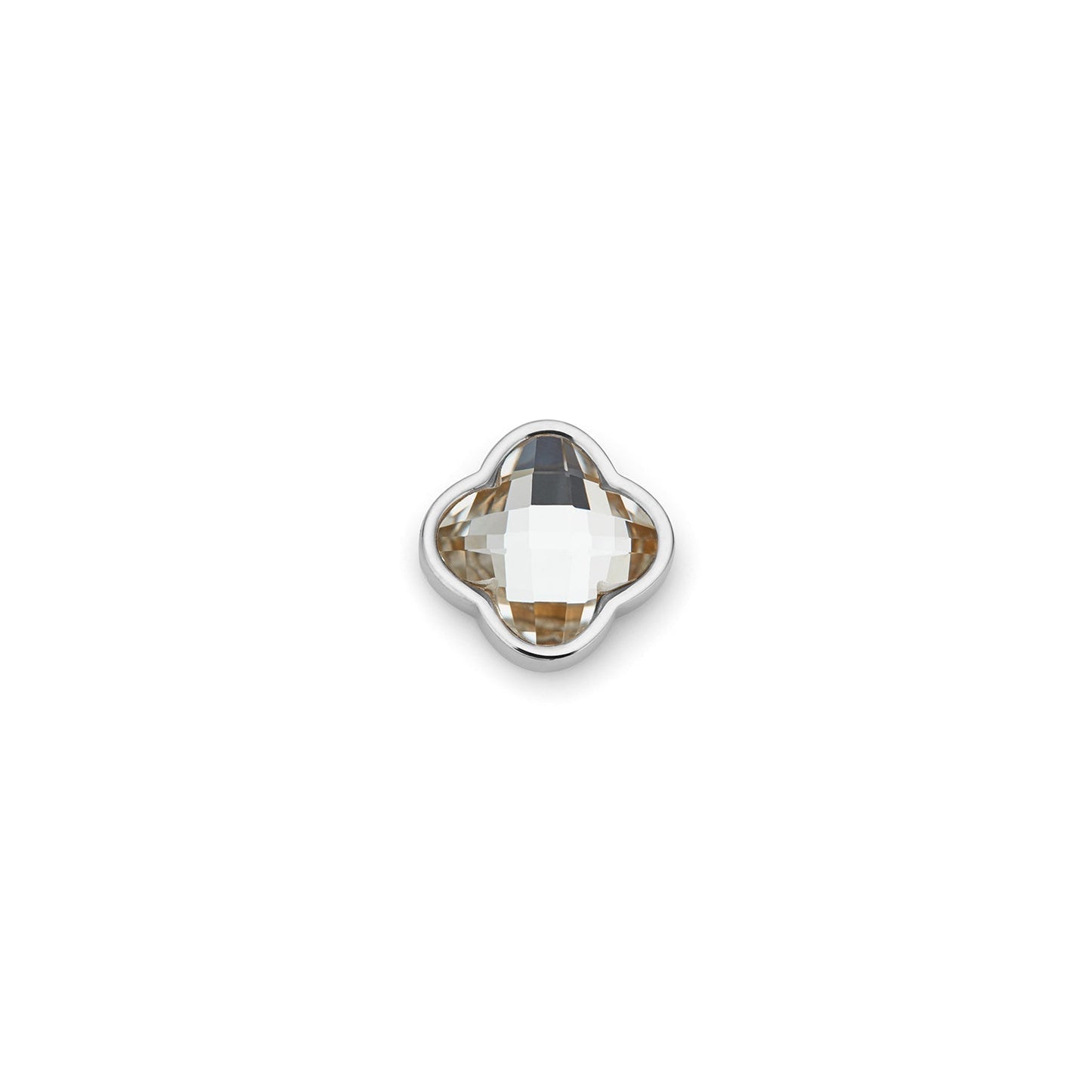 Clover Charms - Birthstone (Silver)
