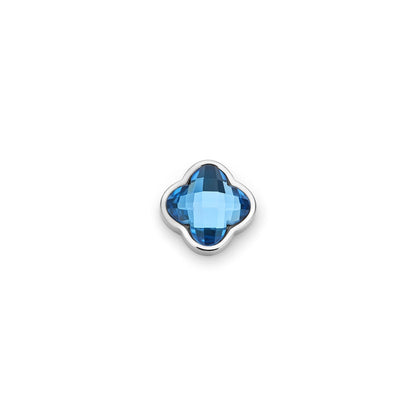Clover Charms - Birthstone (Silver)
