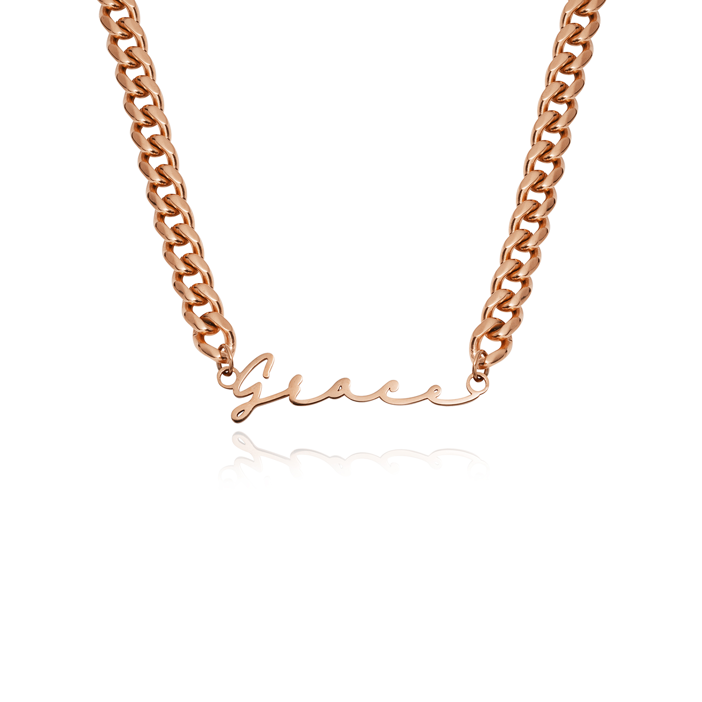 Signature Name Necklace (Rose Gold)