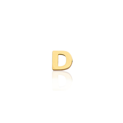 Mini Letter & Heart Birthstone Layered Necklace Set (Gold)