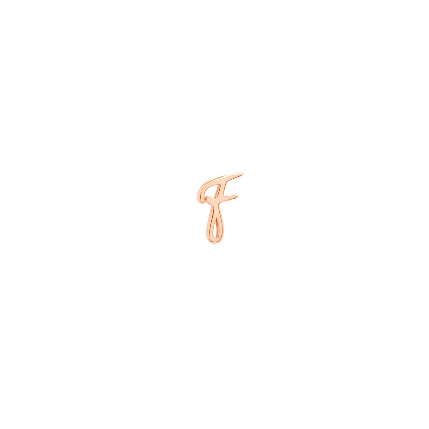 Made Mine Charms - Script Initial Charms (Rose Gold)