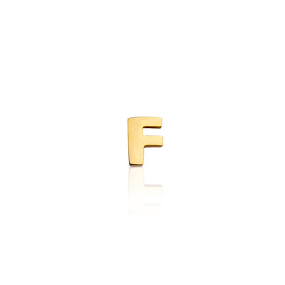 Made Mine Charms - Block Initial Charm (Gold)