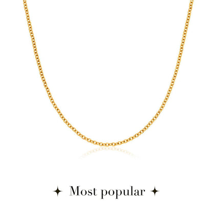 Fingerprint Written In The Stars Tag Necklace (Gold)