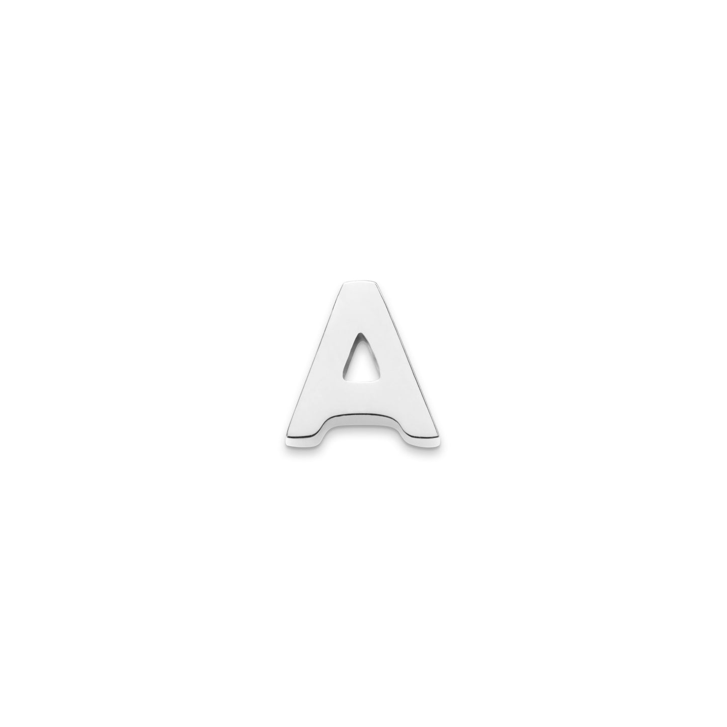 Made Mine Charms - Block Initial Charm (Silver)