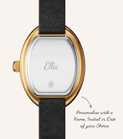 Monroe Black Leather Watch