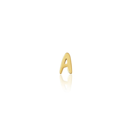 Fixed Charm - Handwritten Initial Charm (Gold)
