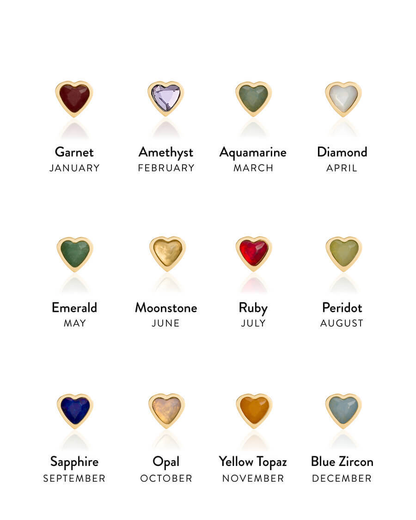 Birthstone Name Necklace (Gold)
