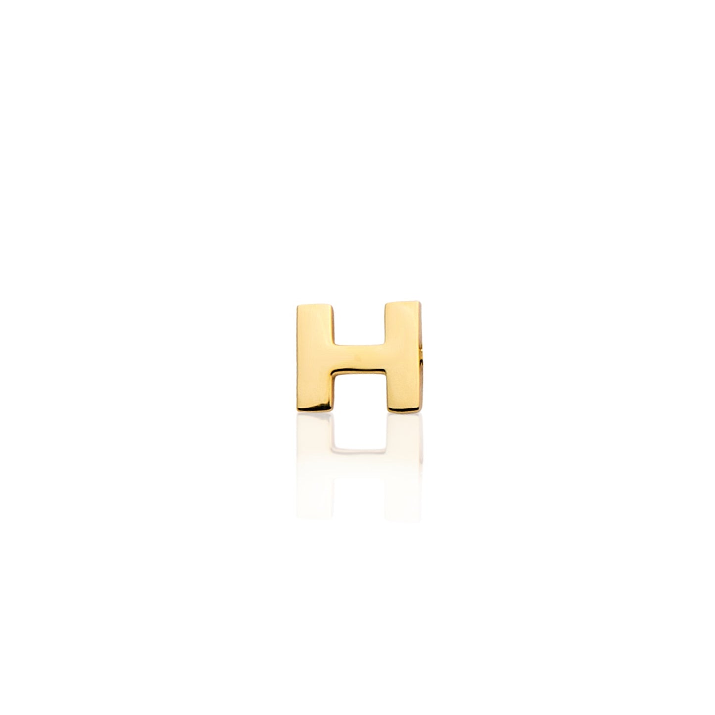 Made Mine Charms - Block Initial Charm (Gold)