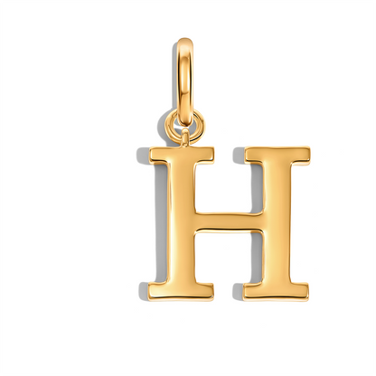 Large Didot Initial Accessories Charm (Gold)