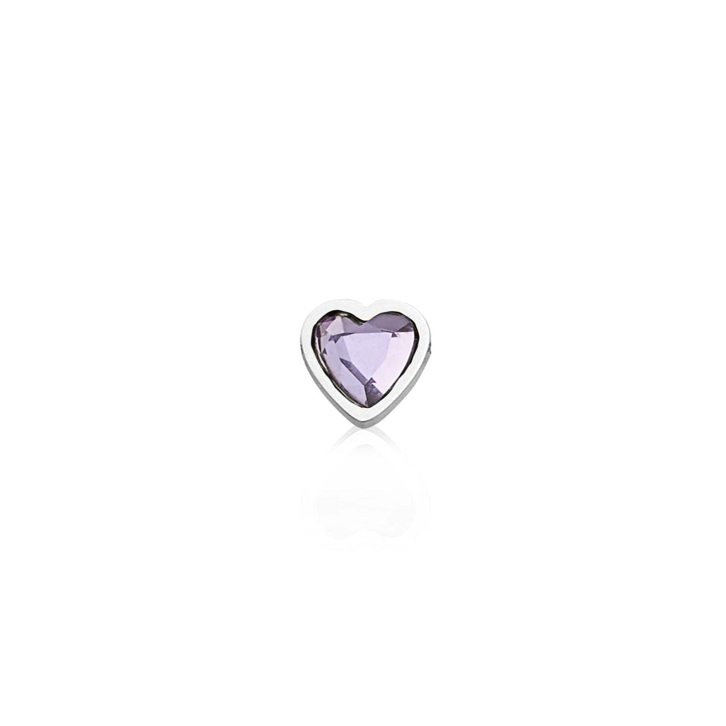 Made Mine Mini Heart Birthstone Bracelet (Silver)