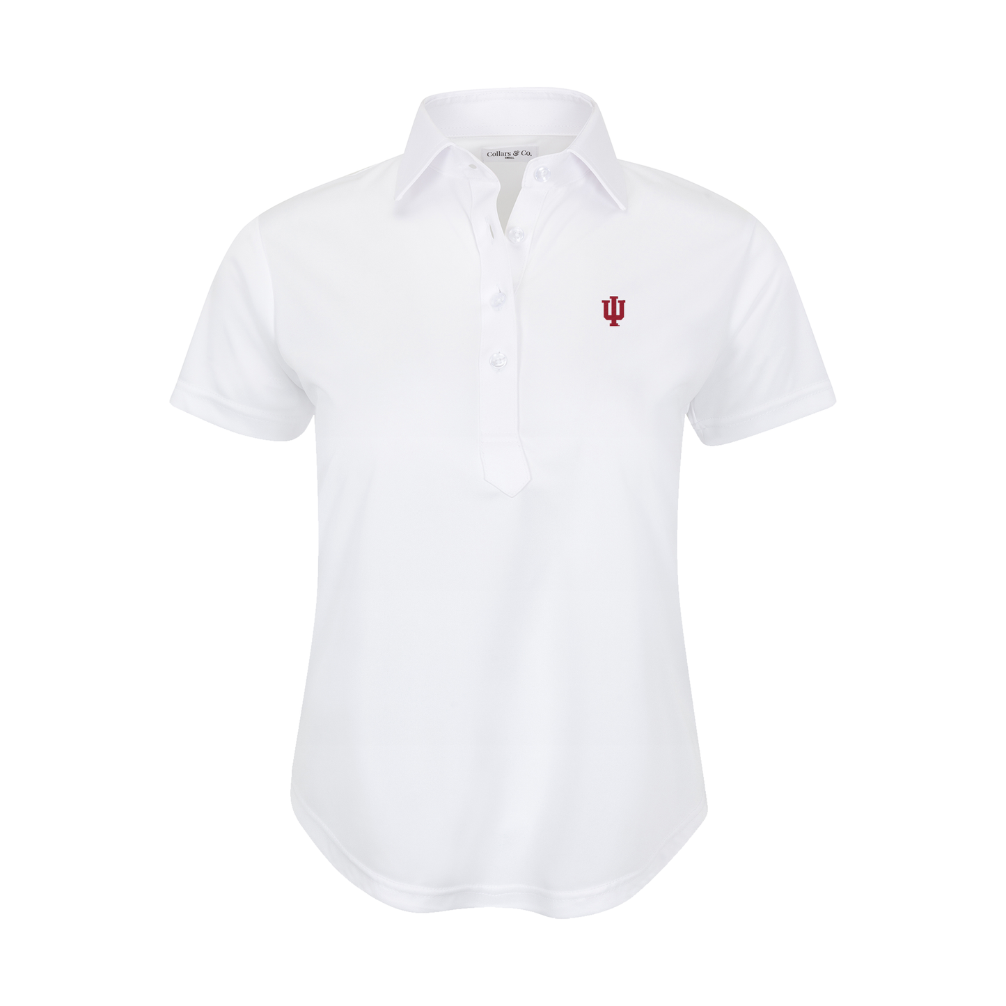 Indiana Women's Cap Sleeve Semi Spread Polo White