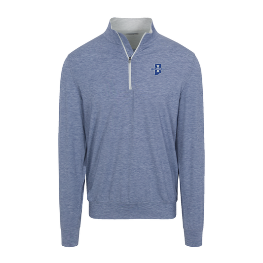 Indiana State Velocity Performance Quarter Zip Dark Steel Blue
