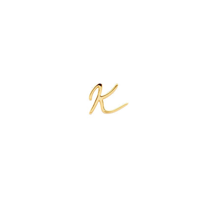 Signature Initial Stud Earring (Gold)