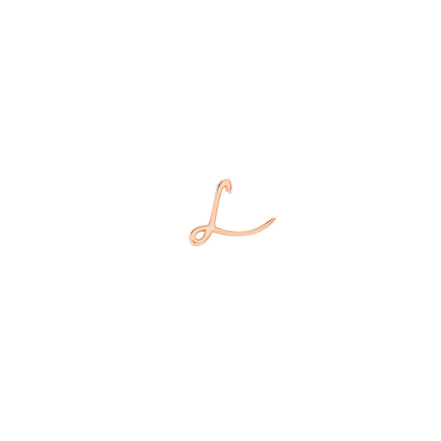Made Mine Charms - Script Initial Charms (Rose Gold)
