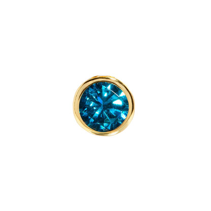 Birthstone Huggie Charm (Gold)