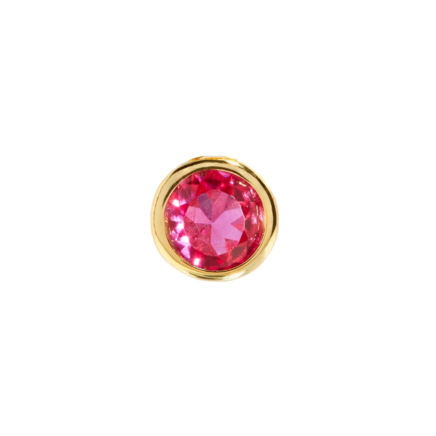 Birthstone Huggie Charm (Gold)