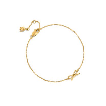 Fine Bow Jewellery Set (Gold)