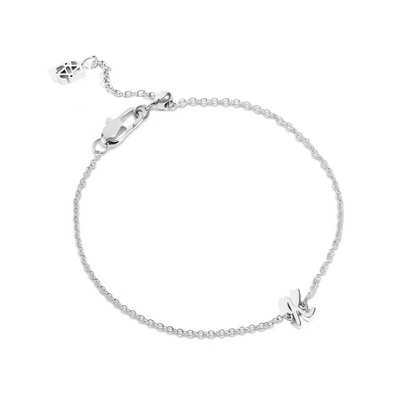 Made Mine Script Letter Bracelet (Silver) - NN