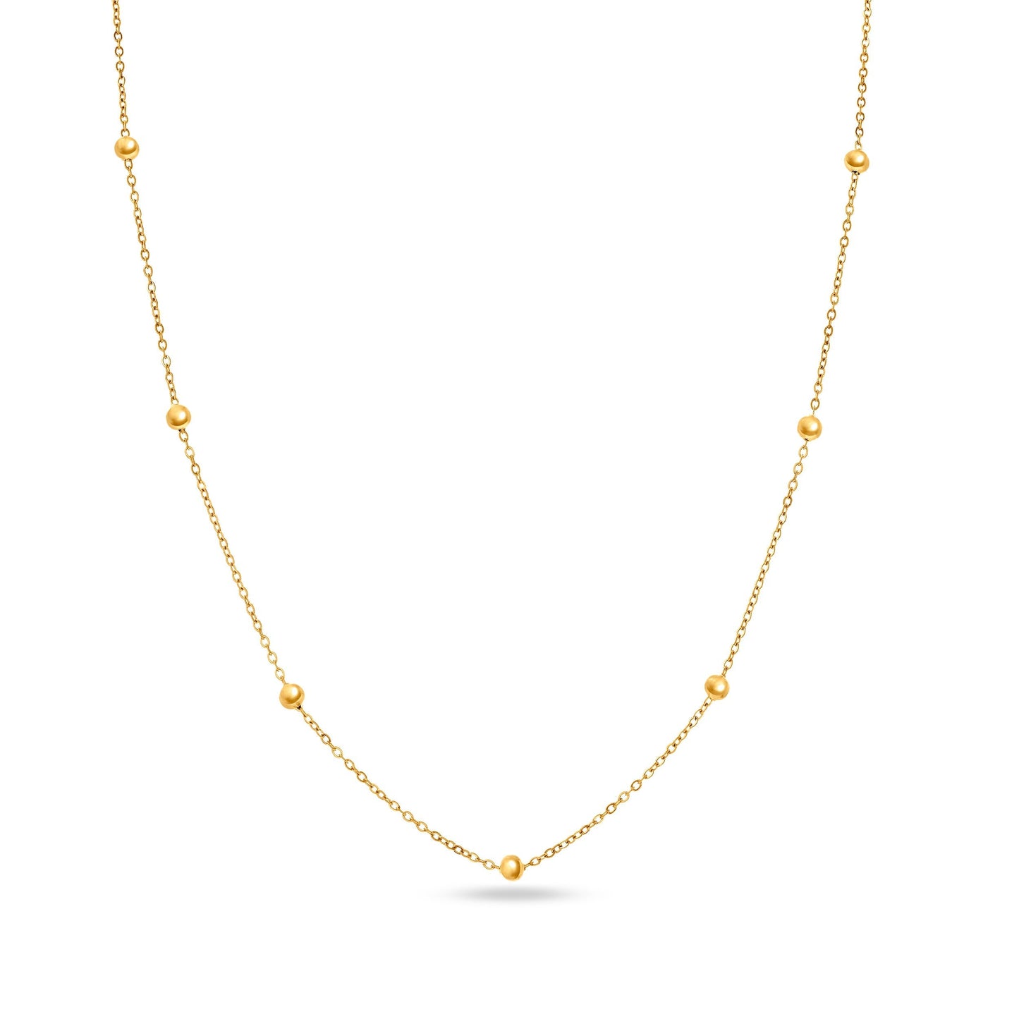 Mini & Me T-Bar Necklace Set (Gold)
