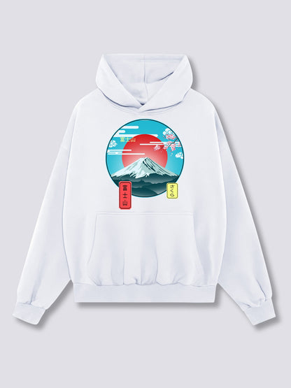 Front Print - Mount Fuji Hoodie