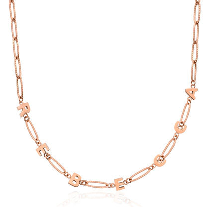 Made Mine Name Necklace (Rose Gold)