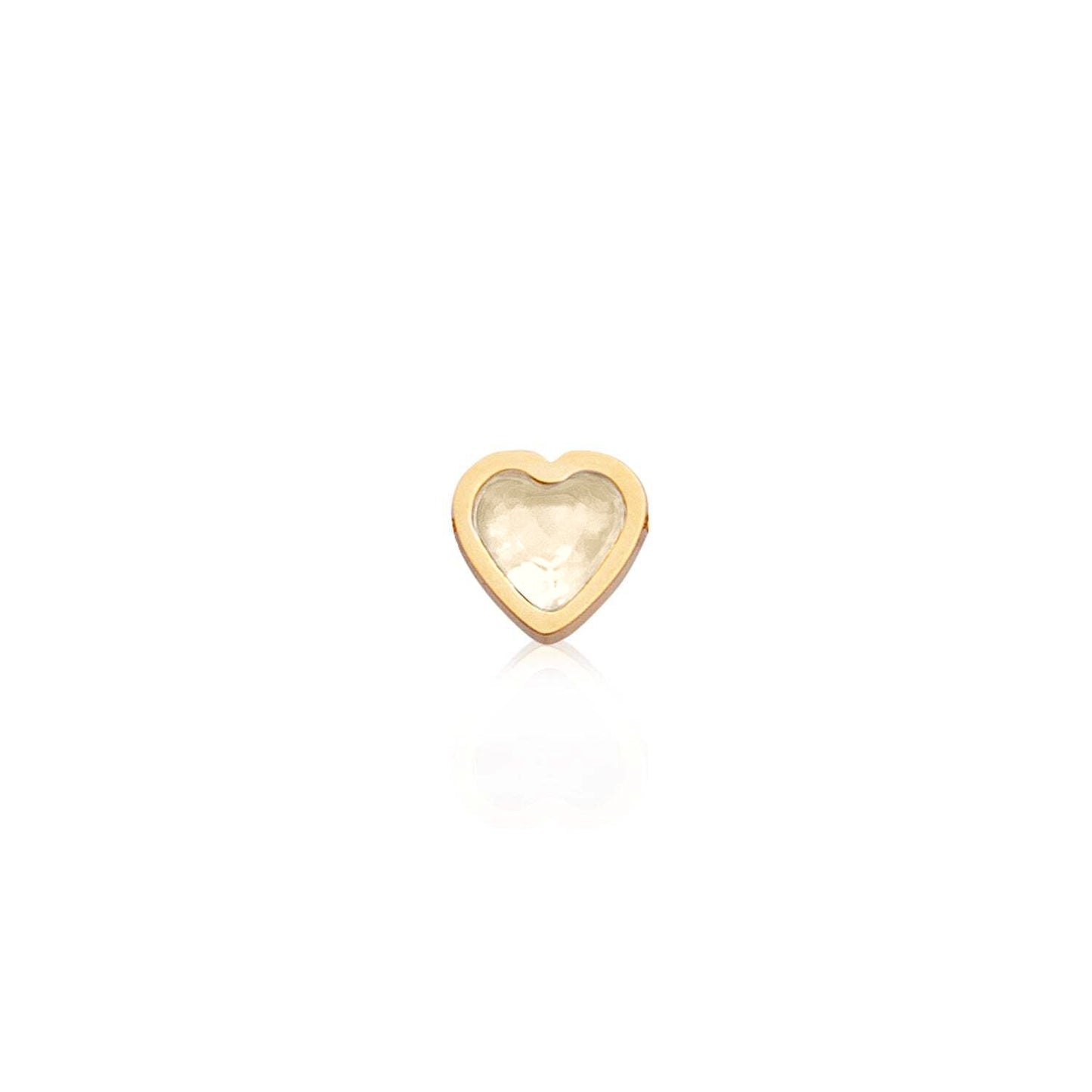 Made Mine Mini Heart Birthstone Bracelet (Gold)
