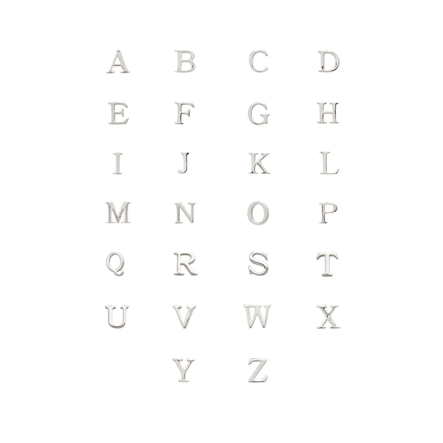 Made Mine Charms - Didot Initial Charm (Silver)