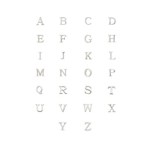 Made Mine Charms - Didot Initial Charm (Silver)