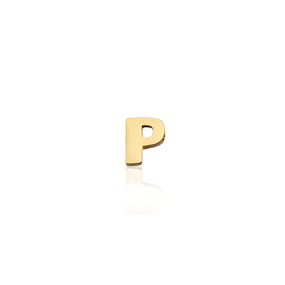 Mini Letter & Heart Birthstone Layered Necklace Set (Gold)