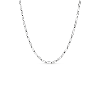 Round Photo Locket Sphere Necklace (Silver)