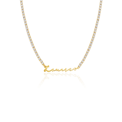Signature Name Necklace - Gold