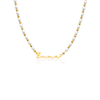 Signature Name Necklace (Gold)