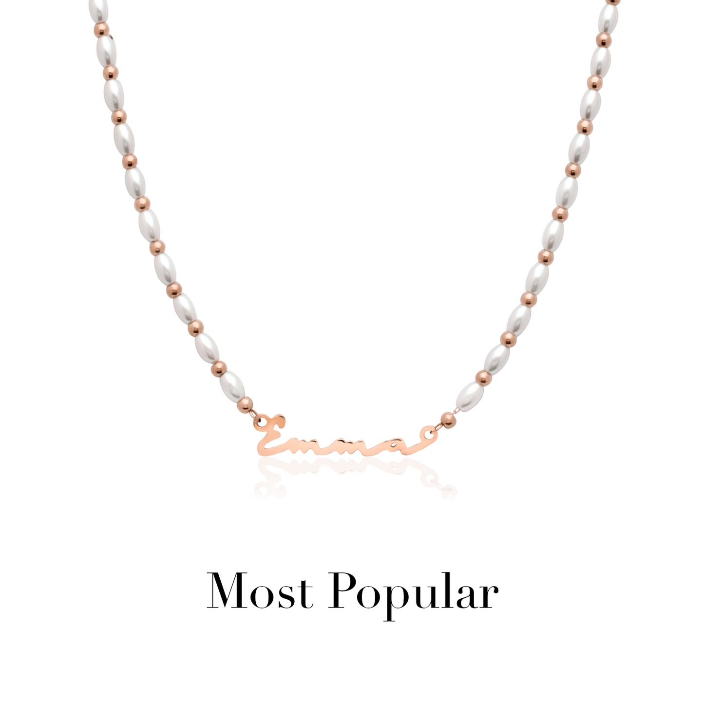 Signature Name Necklace (Rose Gold)