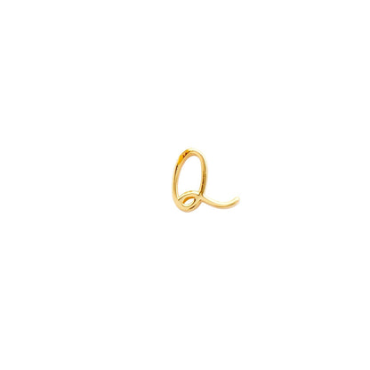 Signature Initial Stud Earring (Gold)
