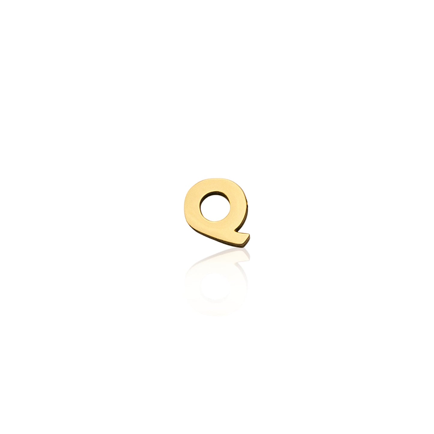 Made Mine Charms - Block Initial Charm (Gold)