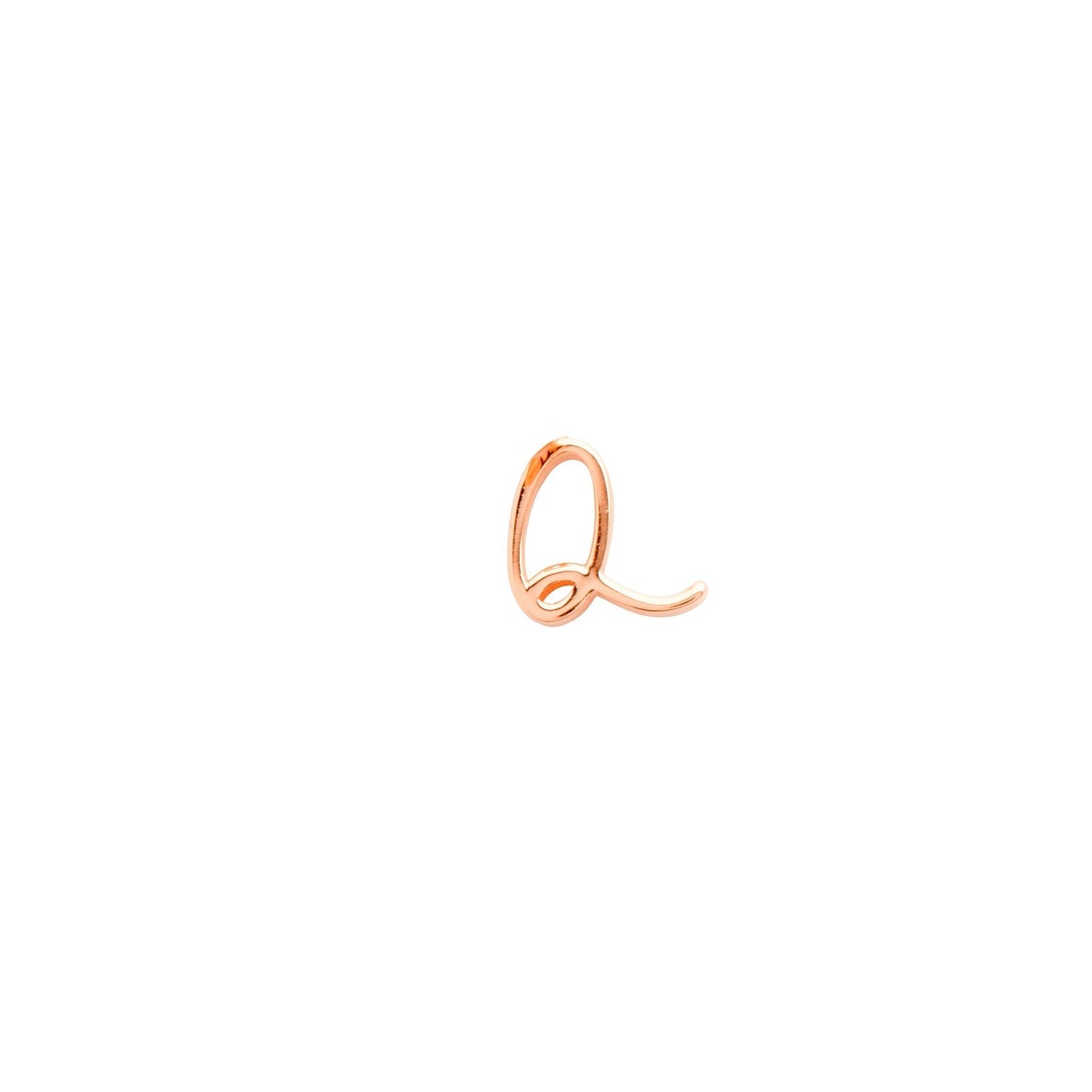 Made Mine Charms - Script Initial Charms (Rose Gold)