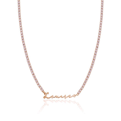 Signature Name Necklace (Rose Gold)