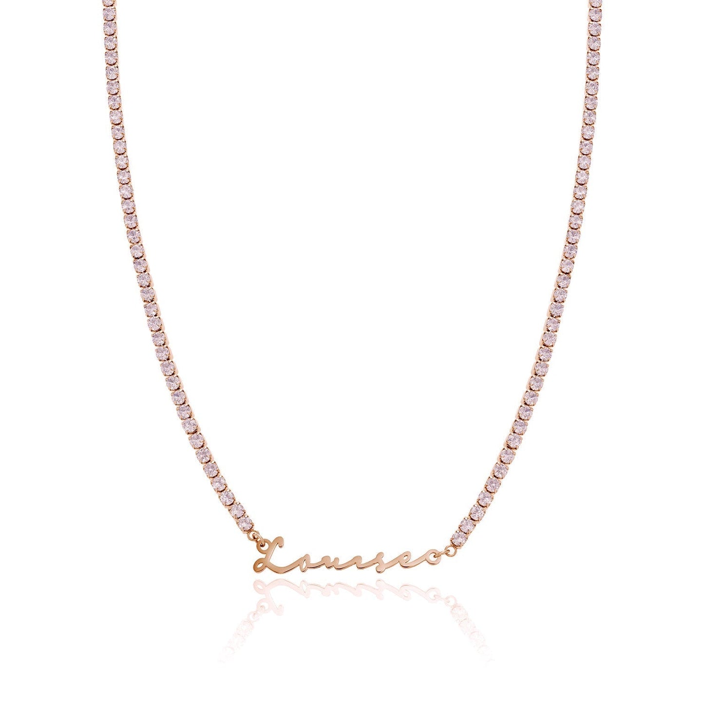 Signature Name Necklace - Rose Gold