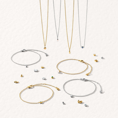 Fine Molten Birthstone Necklace (Gold)